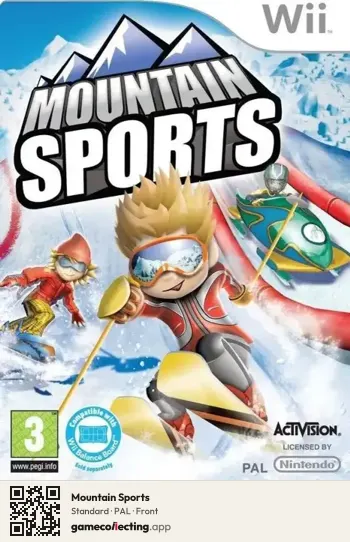 Mountain Sports Nintendo Wii, PAL box front