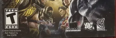 Mortal Kombat vs. DC Universe, the ESRB box on its front