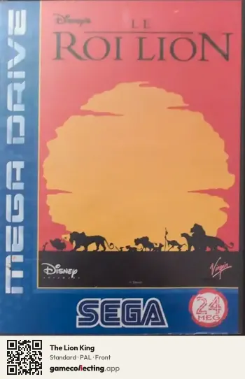 The Lion King Sega Mega Drive / Genesis, PAL box front