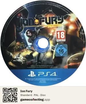 Ion Fury PlayStation 4, PAL disc