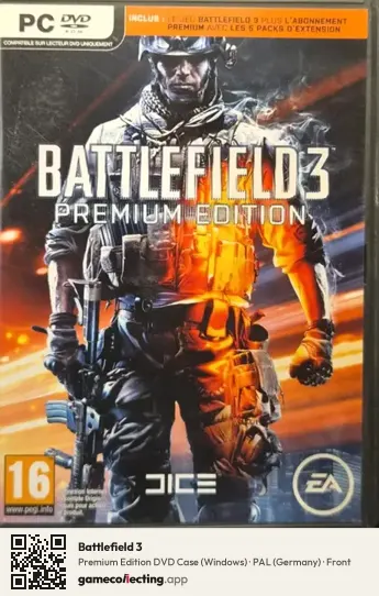 Battlefield 3 Computer, Germany box front