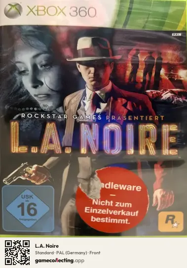 L.A. Noire Xbox 360, Germany box front
