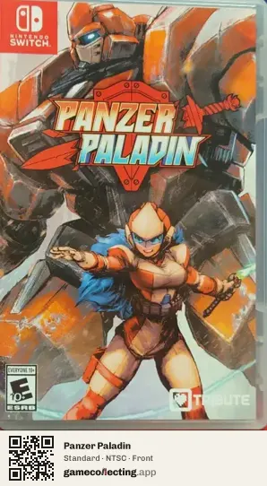 Panzer Paladin Nintendo Switch, NTSC box front