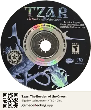 Tzar: The Burden of the Crown Computer, NTSC disc