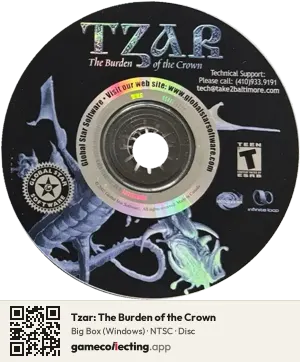 Tzar: The Burden of the Crown Computer, NTSC disc