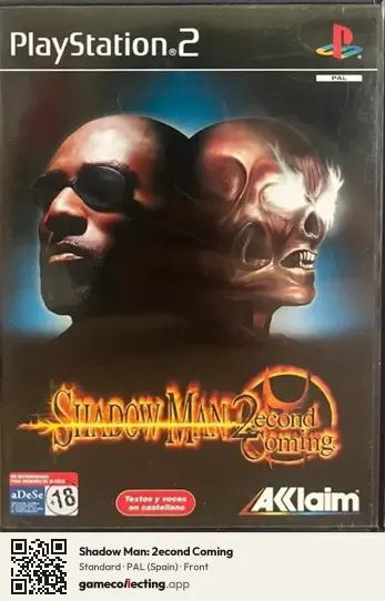 Shadow Man: 2econd Coming PlayStation 2, Spain box front