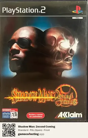 Shadow Man: 2econd Coming PlayStation 2, Spain box front