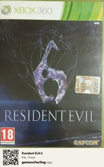 Resident Evil 6 Xbox 360, PAL box front