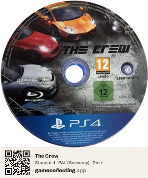 The Crew PlayStation 4, PAL disc
