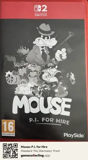 Mouse: P.I. for Hire Nintendo Switch 2, Germany box front