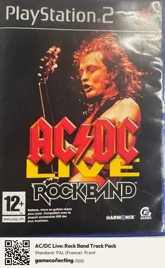 AC/DC Live: Rock Band Track Pack PlayStation 2, France box front