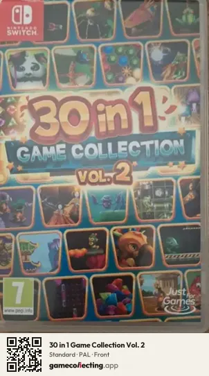 30 in 1 Game Collection Vol. 2 Nintendo Switch, PAL box front