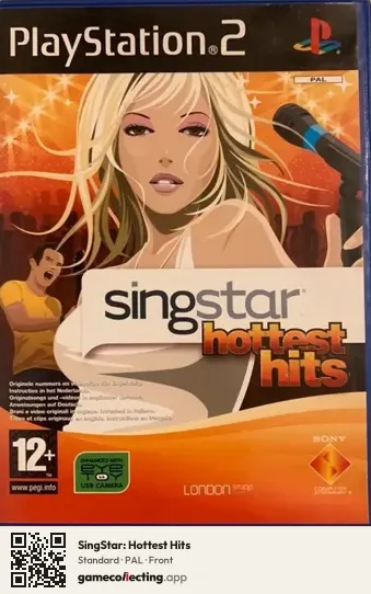 SingStar: Hottest Hits PlayStation 2, PAL box front