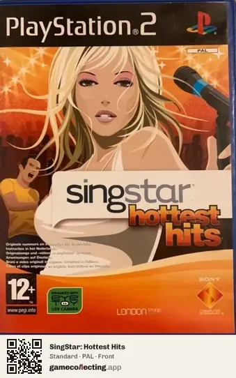 SingStar: Hottest Hits PlayStation 2, PAL box front
