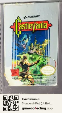 Castlevania Nintendo Entertainment System, PAL cartridge label