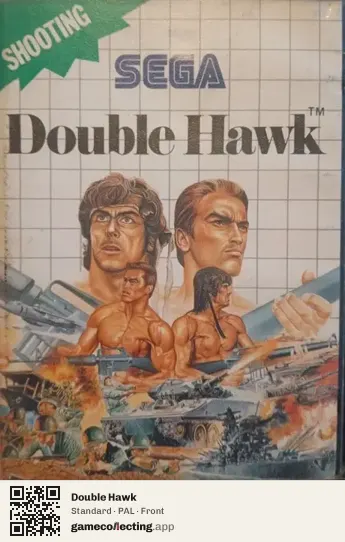 Double Hawk Sega Master System, PAL box front