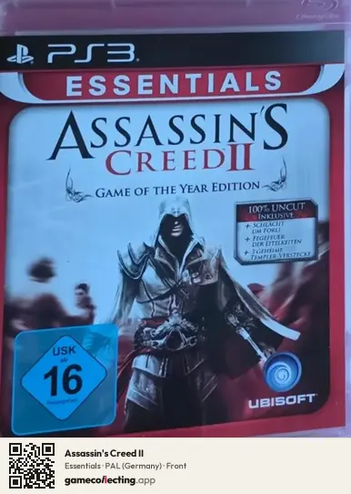 Assassin's Creed II PlayStation 3, Germany box front