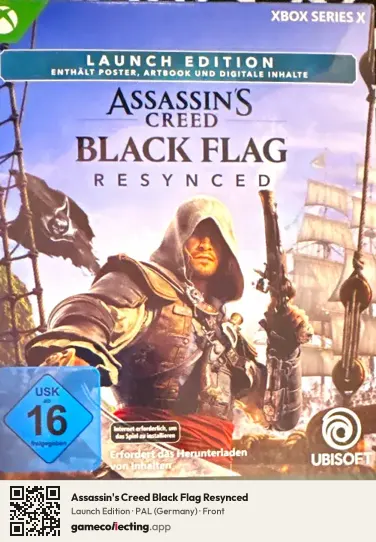 Assassin's Creed Black Flag Resynced Xbox Series X, Germany box front