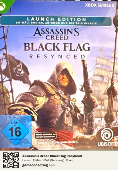 Assassin's Creed Black Flag Resynced Xbox Series X, Germany box front