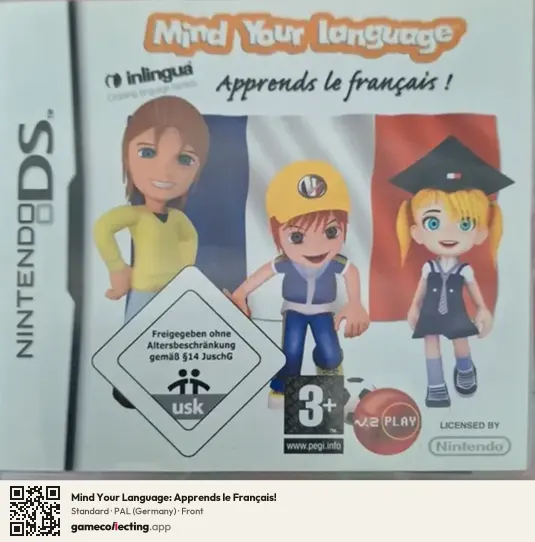 Mind Your Language: Apprends le Français! Nintendo DS, Germany box front
