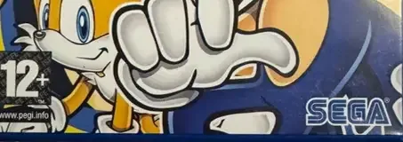 Sonic Mega Collection Plus, the PEGI square on its front