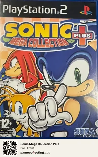 Sonic Mega Collection Plus PlayStation 2, PAL box front