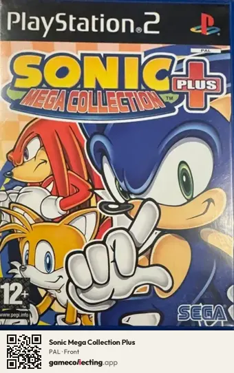 Sonic Mega Collection Plus PlayStation 2, PAL box front