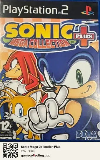 Sonic Mega Collection Plus PlayStation 2, PAL box front