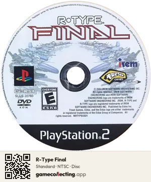 R-Type Final PlayStation 2, NTSC disc