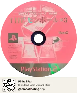 Pinball Fun PlayStation 2, Asia disc