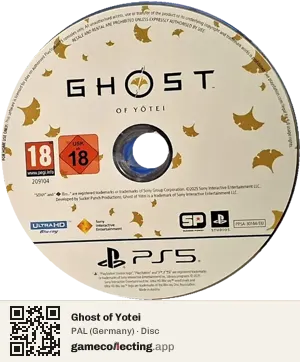 Ghost of Yotei PlayStation 5, PAL disc