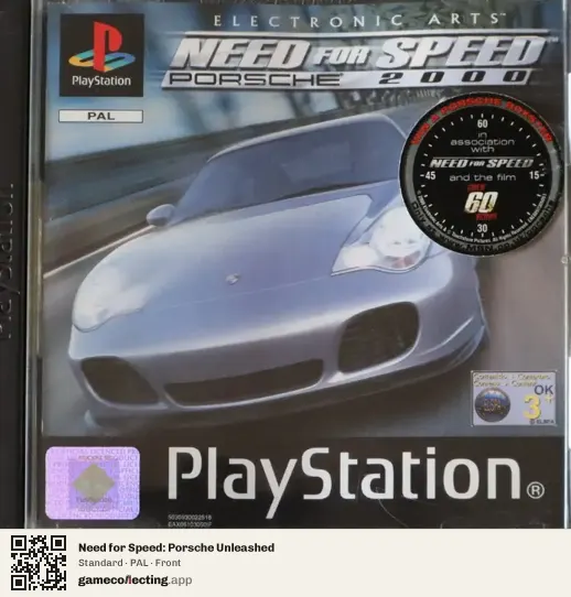Need for Speed: Porsche Unleashed PlayStation, PAL box front