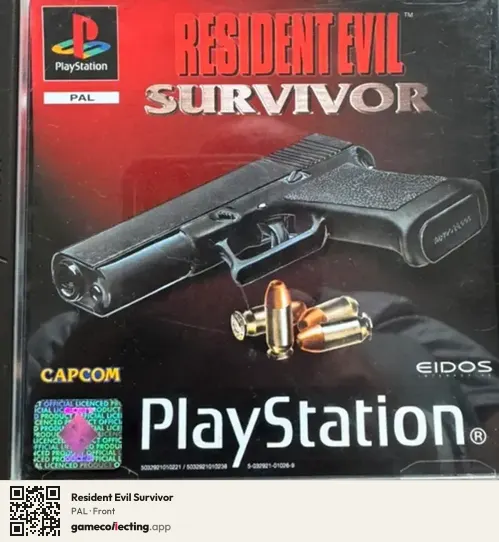 Resident Evil Survivor PlayStation, PAL box front