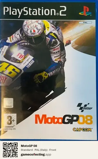 MotoGP 08 PlayStation 2, Italy box front