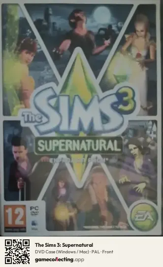 The Sims 3: Supernatural Computer, PAL box front