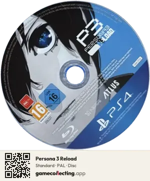 Persona 3 Reload PlayStation 4, PAL disc