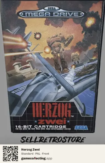Herzog Zwei Sega Mega Drive / Genesis, PAL box front