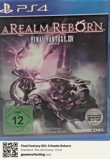 Final Fantasy XIV: A Realm Reborn PlayStation 4, Germany box front
