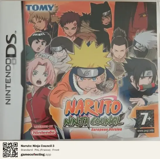 Naruto: Ninja Council 3 Nintendo DS, France box front
