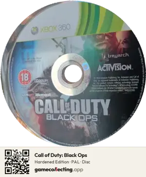 Call of Duty: Black Ops Xbox 360, PAL disc