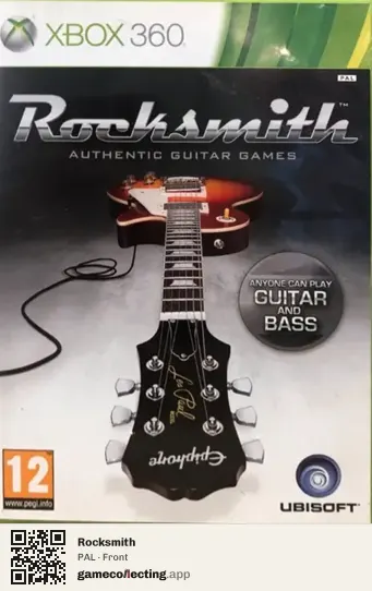 Rocksmith Xbox 360, PAL box front