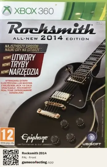 Rocksmith 2014 Xbox 360, PAL box front