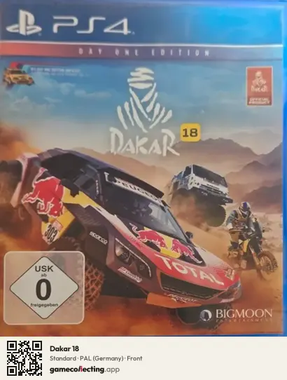 Dakar 18 PlayStation 4, Germany box front