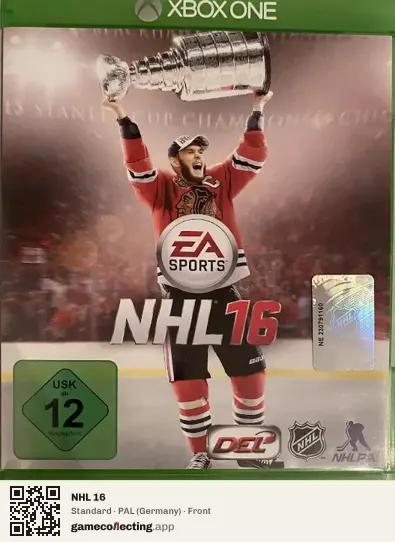 NHL 16 Xbox One, Germany box front