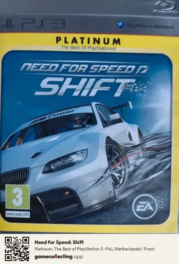 Need for Speed: Shift PlayStation 3, Netherlands box front
