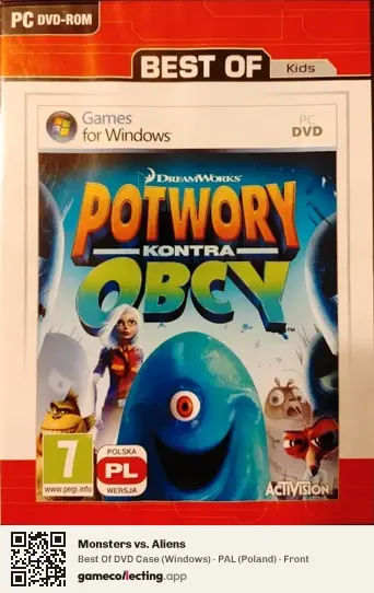 Monsters vs. Aliens Computer, Poland box front
