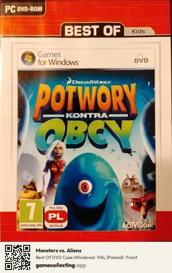 Monsters vs. Aliens Computer, Poland box front