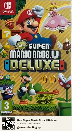 New Super Mario Bros. U Deluxe Nintendo Switch, PAL box front