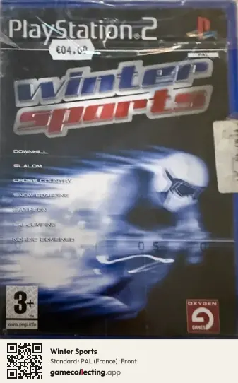 Winter Sports PlayStation 2, France box front