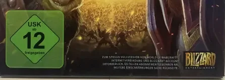 World of Warcraft: Battle for Azeroth, the USK square on its front